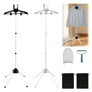 Adjustable Garment Hanger Folding Garment Steamer Rack Port