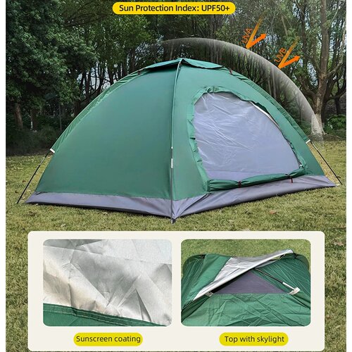 Outdoor camping tent, hand-built rain and sun protection hi