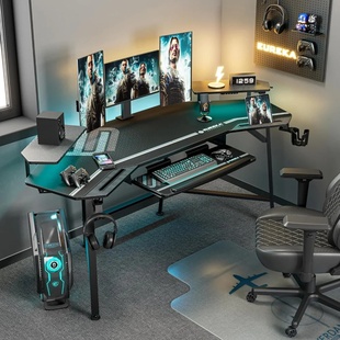 Aero Gaming Desk with Led Lights,72