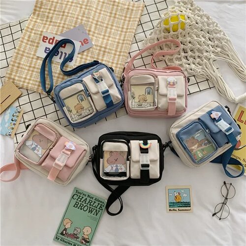 Japanse Style Kawaii Bag Girls Student Small Nylon Bag Women