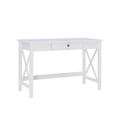 Ramsey46 in. Rectangle Wood 1Drawer Desk, Workspace for Work