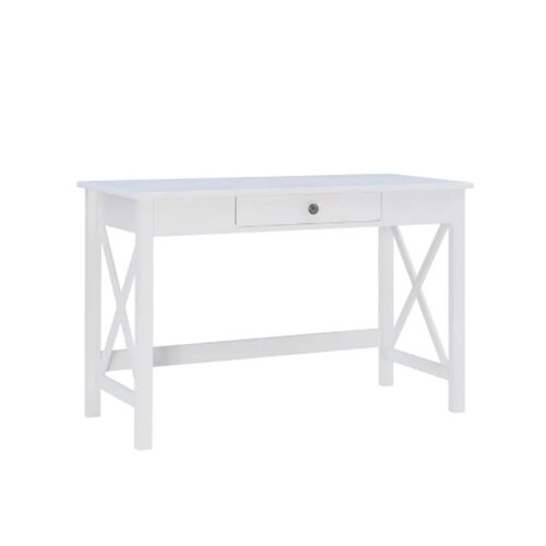 Ramsey46 in. Rectangle Wood 1Drawer Desk, Workspace for Work
