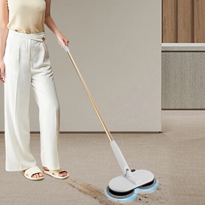 Cordless Steam Mop with Rechargeable Lithium Battery, Adjus