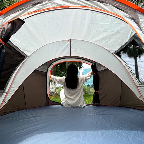 A pop-up tent, camping waterproof tent, garden tent, 5-8 pe
