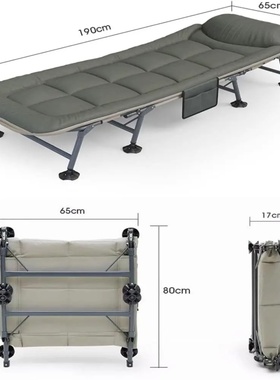 Modern Single Folding Bed Cot Strong Ultralight Metal Frame