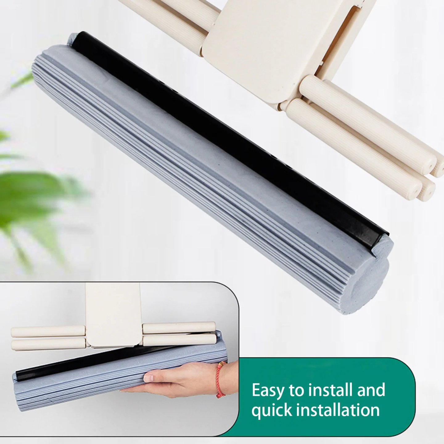 3 Pcs Mop Head PVA Absorbent Refills Roller Replace Clothin