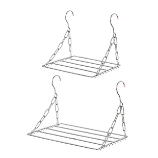 Balcony Folding Shoe Drying Rack Clothes Airer Stainless St