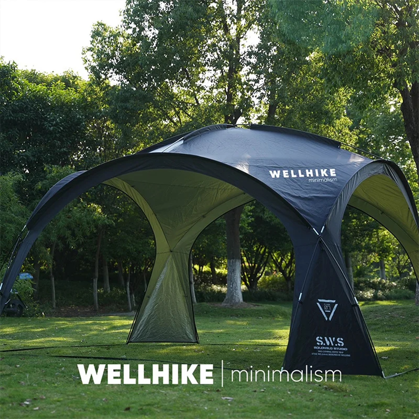 WELLHIKE Outdoor Dome Canopy Tent Eggshell Camping Rainproo