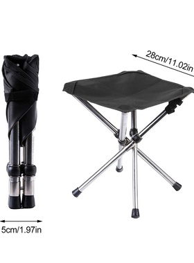 Folding Camping Tripod Stools Portable Fishing Stool Outdoo