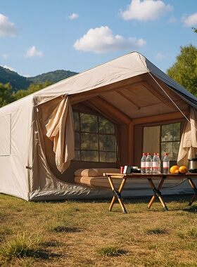 80.7 Square Feet Inflatable Tent with Air Conditioning Vent