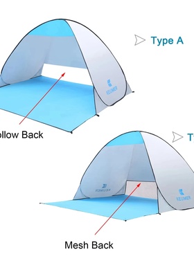 Folding Automatic Camping Ultralight Tent Beach Tent 2 Pers