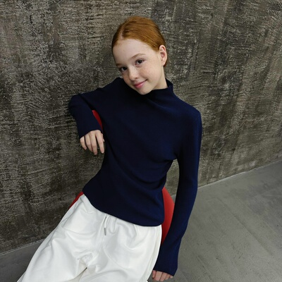 mpeng秋冬多色打底毛衣上衣半高领超大弹力百搭柔软针织衫