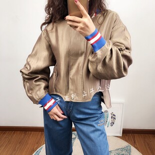 2025早春 摩登浪漫 新意的酷 长袖棒球服宽松短款小外套上衣女款
