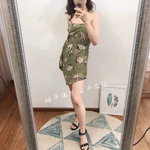2026夏季新品女装 印花雪纺纱抹胸款连体裤清爽高腰收腰显瘦短裤
