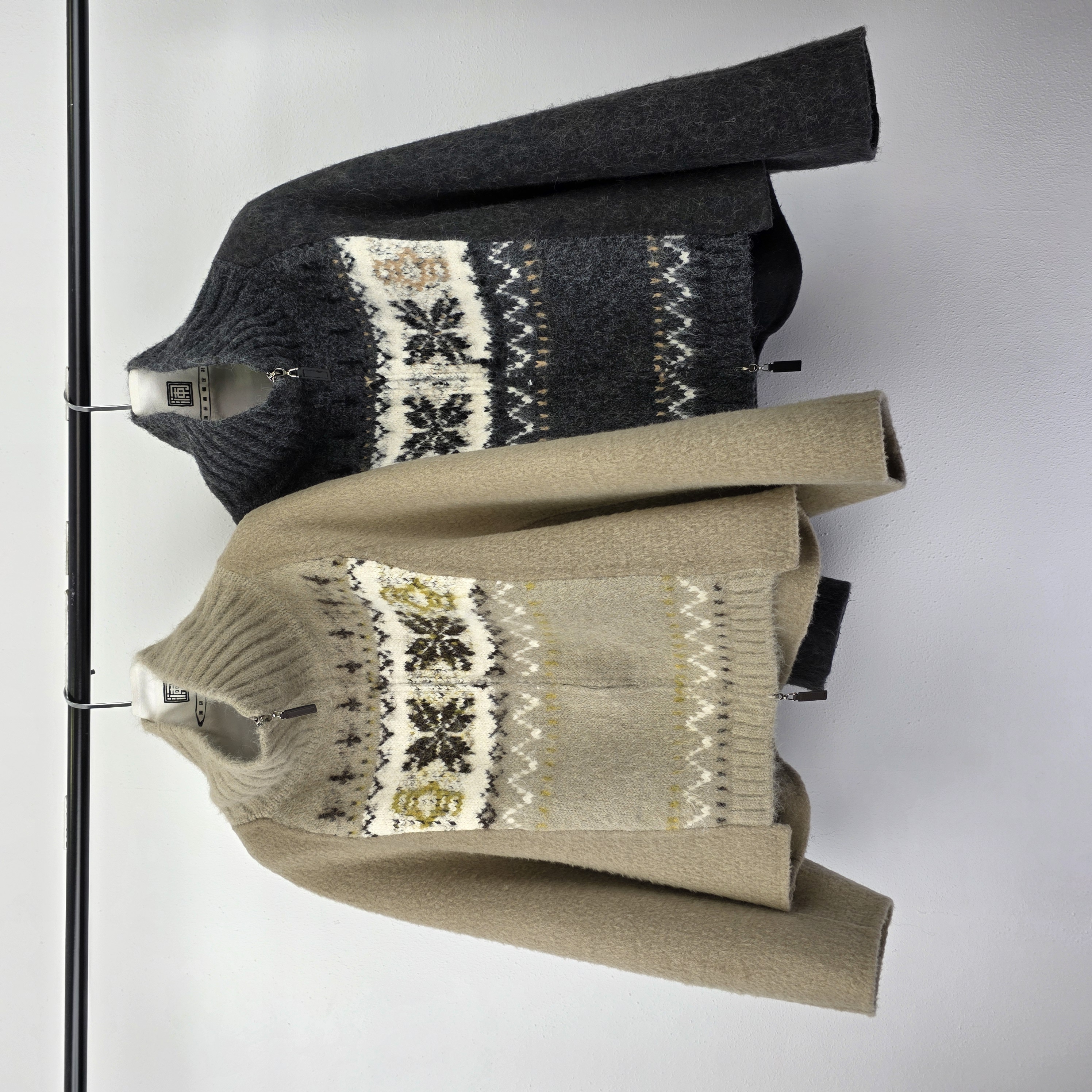 【L*P苏力羊驼大衣丨稀缺高货】重磅900g费尔岛外套JZD27112681