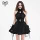 挎脖蓬蓬洋装 哥特暗黑女装 短裙SKT21901 Fashion恶魔时尚 Devil
