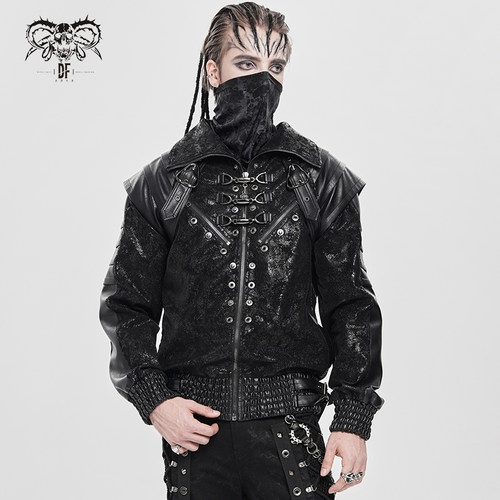 DevilFashion哥特风黑色皮衣外套CT271