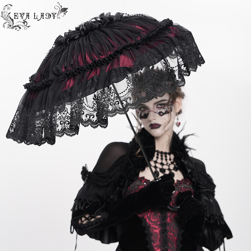 Devil Fashion恶魔时尚女装哥特 蕾丝伞雨伞EAS034