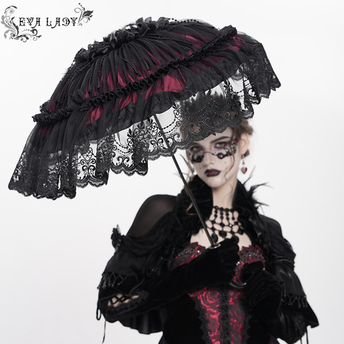 Devil Fashion恶魔时尚女装哥特 蕾丝伞雨伞EAS034