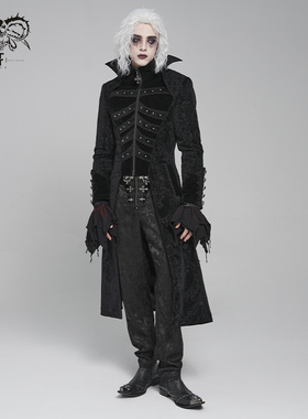 DevilFashion哥特风黑色伯爵翻领外套CT27001