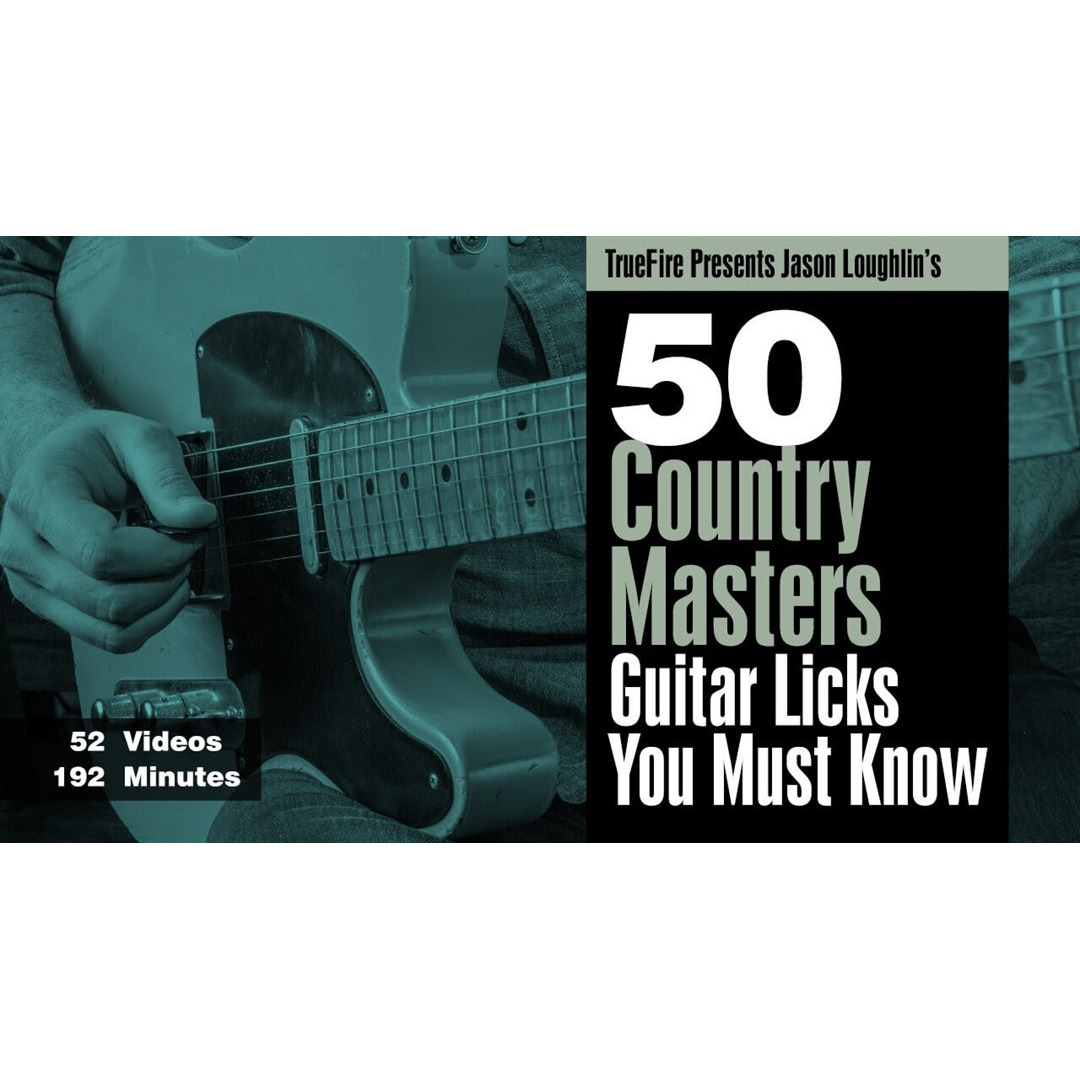 TrueFire 50 Country Masters Guitar Licks Jason Loughlin 乡村