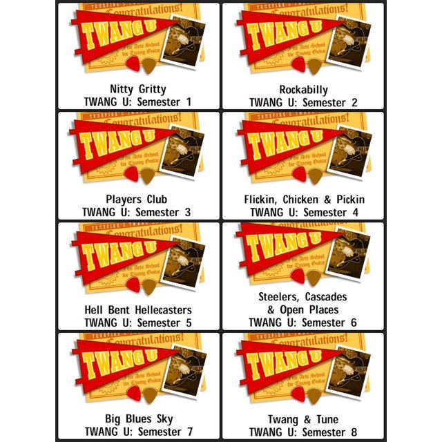 TrueFire Twang University 8套现代纳什维尔风格吉他完整教程+音图片