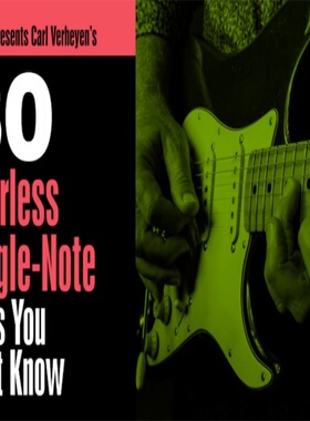 TrueFire 30 Fearless Single Note Licks Carl Verheyen吉他乐句
