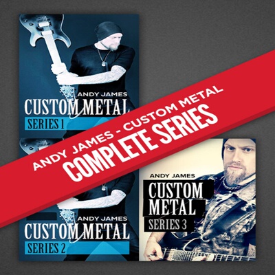 Custom Metal Series Boxset Andy James 3套JTC金属吉他+音视谱