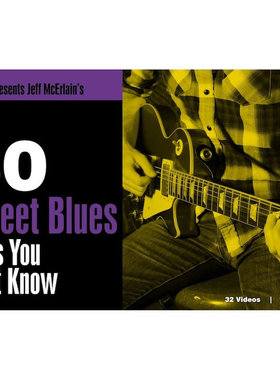 TrueFire 30 Sweet Blues Licks Jeff McErlain 布鲁斯吉他乐句