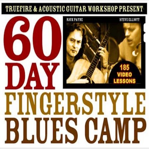 TrueFire 60 Day Fingerstyle Blues Camp滑音指弹布鲁斯吉他教程