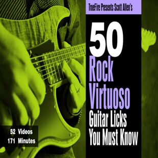 Virtuoso 摇滚吉他 TrueFire Rock Scott Allen Licks Guitar