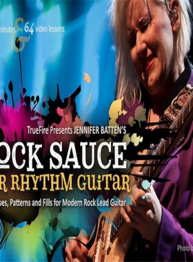 TrueFire Rock Sauce for Rhythm Guitar Jennifer Batten 吉他
