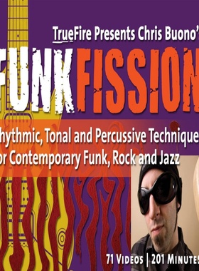 TrueFire Funk Fission Chris Buono 放克吉他节奏击勾弦技巧教程