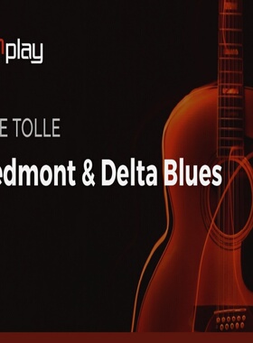 JamPlay Piedmont Delta Blues Mike Tolle 布鲁斯吉他教程+视谱