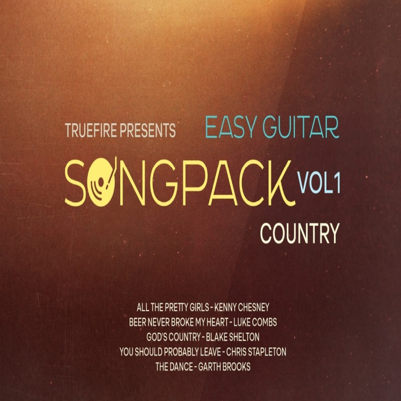 TrueFire Easy Guitar SongPack Country Vol1 Christopher Galen