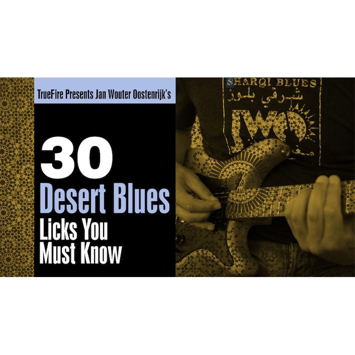 TrueFire 30 Desert Blues Licks Jan Wouter Oostenrijk 布鲁斯