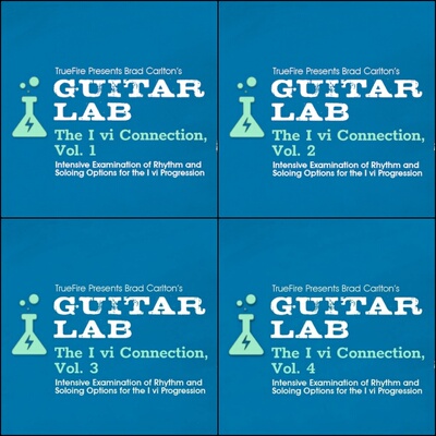 TrueFire Guitar Lab The I vi Connection Brad Carlton 4套吉他