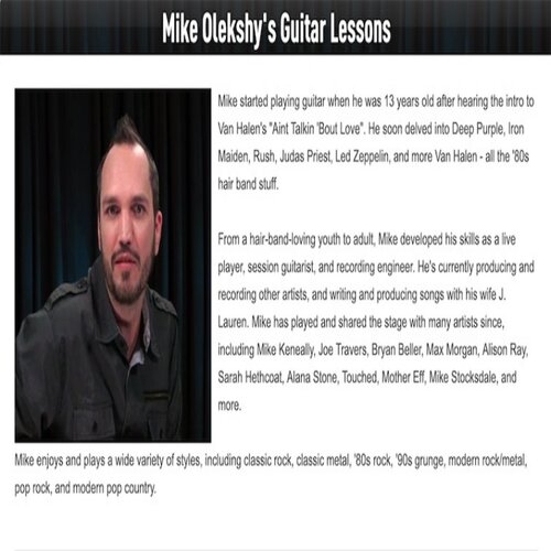 GuitarTricks Mike Olekshy Guitar Lessons 吉他歌曲独奏教程+谱