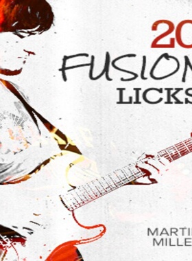 20 Fusion Licks Vol.1 Martin Miller JTC融合爵士吉他乐句+音伴
