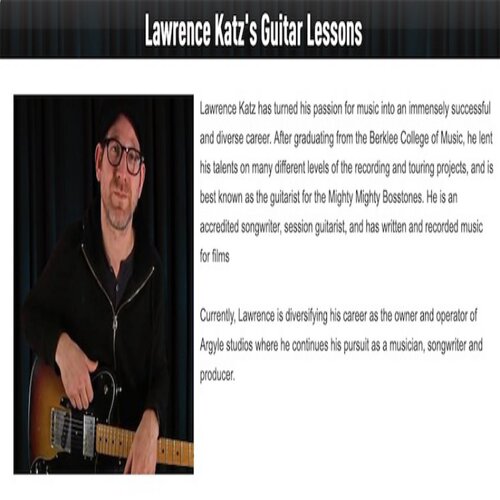 GuitarTricks Lawrence Katz Guitar Lessons 摇滚吉他教程+视谱