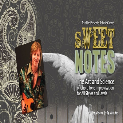 TrueFire Sweet Notes Robbie Calvo 吉他和弦音即兴教程+音视谱