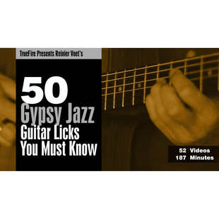Jazz 吉普赛爵士 TrueFire Gypsy Reinier Voet Licks Guitar