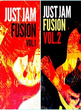 JamTrack Just Jam Fusion 2套20首融合吉他即兴伴奏曲+和弦说明