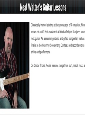 GuitarTricks Neal Walter Guitar Lessons 吉他歌曲独奏教程+谱