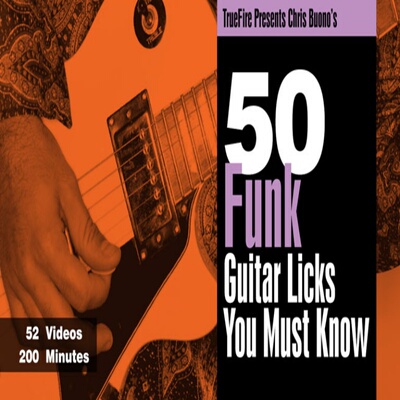 TrueFire 50 Funk Guitar Licks Chris Buono 放克吉他乐句+音视