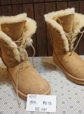 （看说明）真皮羊毛雪地靴孤品冬季保暖靴棉靴35 36 37 38 码超值