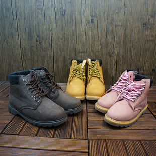 新款 保暖女靴29 真皮牛皮羊毛系带马丁靴 冬季 男女同款 情侣鞋