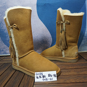 40码 40B 真皮羊皮毛一体女士雪地靴保暖棉靴 样板福利 看说明