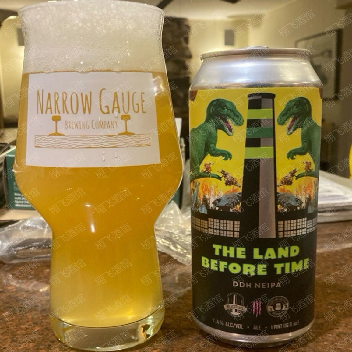 1#满4罐包邮美国进口精酿啤酒黑烟囱三倍IPA浑浊罐装