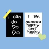 「店铺爆款 卧室宿舍拍照道具不干胶贴纸 」自粘情绪小海报